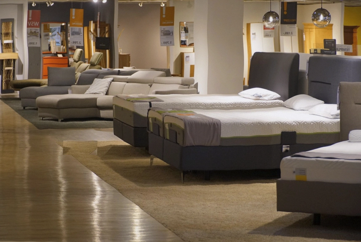 Cuisine ouverte avec îlot central en quartz